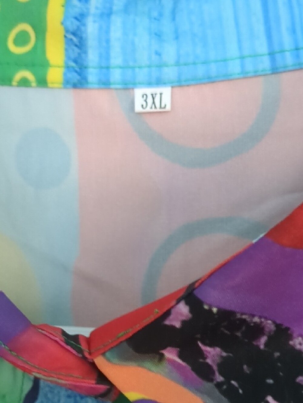 Colorful Geometric Button-Up Shirt - Picture 2 of 4